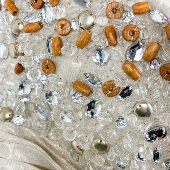 Mark + James by Badgley Mischka Beaded Bubble Hem Cocktail Dress Sz 4 - Picture 6 of 12